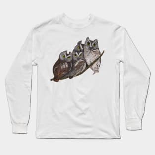 Baby Screech Owls Long Sleeve T-Shirt